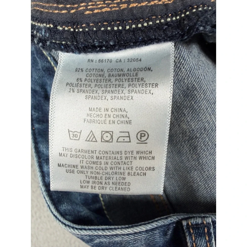 Anthropologie Pilcro and‎ the Letterpress Skinny Jeans Blue Denim Mid Rise 29x27